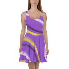 Load image into Gallery viewer, Abstract Nonbinary Pride Skater Dress
