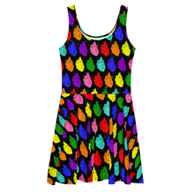 Load image into Gallery viewer, Retro Pride Hearts Skater Dress
