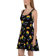 Load image into Gallery viewer, Rainbow Planchette Skater Dress
