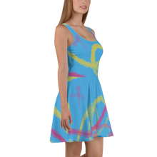 Load image into Gallery viewer, Abstract Pan Pride Skater Dress
