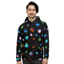 Load image into Gallery viewer, Galaxy Polyhedrons Unisex Hoodie
