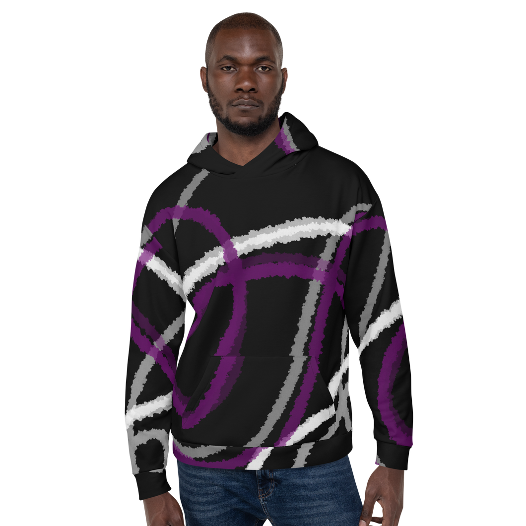 Abstract Asexual Pride Flag Hoodie