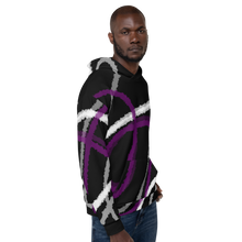 Load image into Gallery viewer, Abstract Asexual Pride Flag Hoodie
