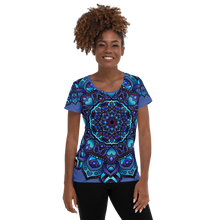 Load image into Gallery viewer, Cold Love Mandala All-Over Print Femme Athletic T-shirt
