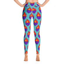 Load image into Gallery viewer, Saintly Hearts Yoga Leggings
