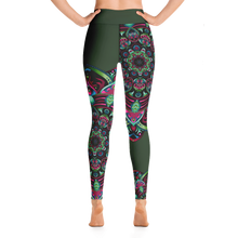 Load image into Gallery viewer, Fire And Earth Mandala Yoga Leggings
