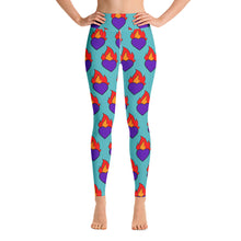 Load image into Gallery viewer, Saintly Hearts Yoga Leggings
