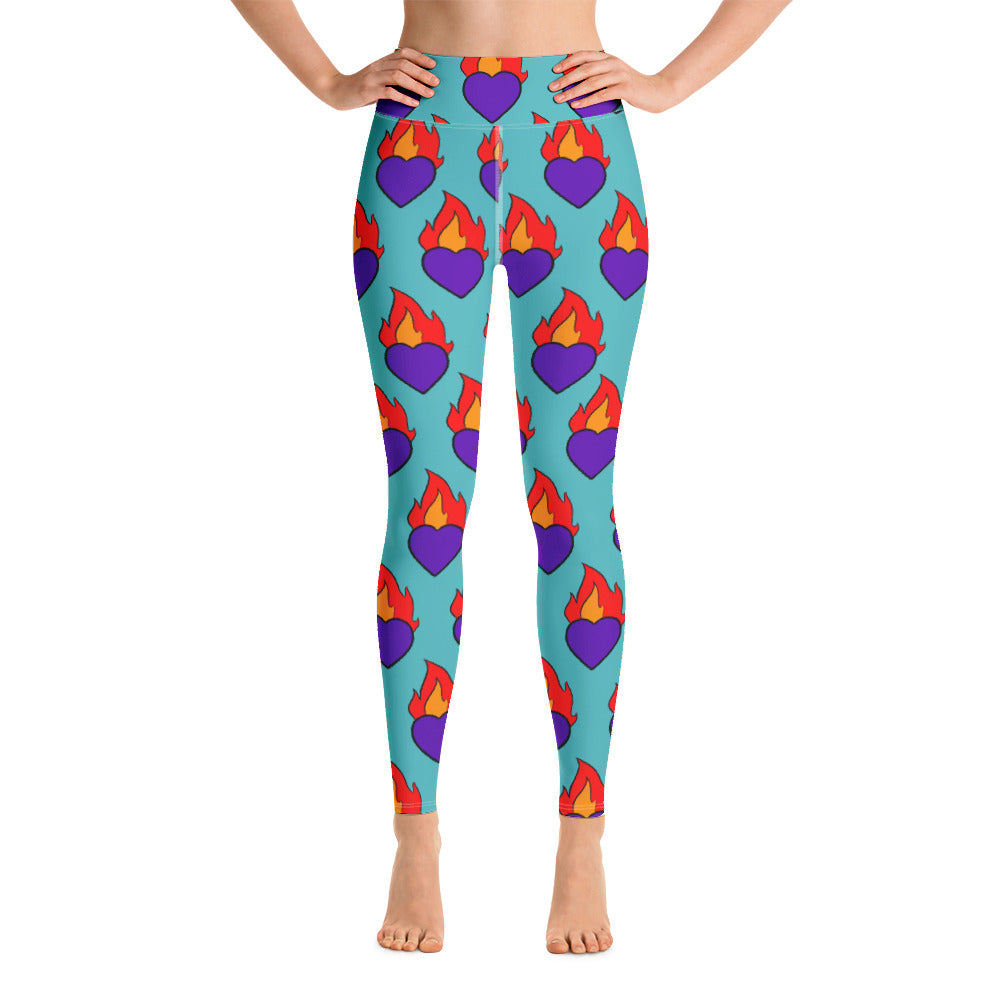 Saintly Hearts Yoga Leggings