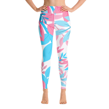 Load image into Gallery viewer, Trans Pride Floral Yoga Leggings
