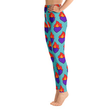 Load image into Gallery viewer, Saintly Hearts Yoga Leggings
