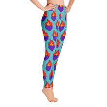 Load image into Gallery viewer, Saintly Hearts Yoga Leggings
