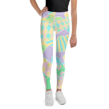 Load image into Gallery viewer, Pastel Madness Youth Leggings
