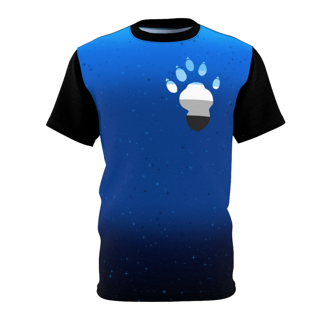 Otter Pride Paw Unisex AOP Tee