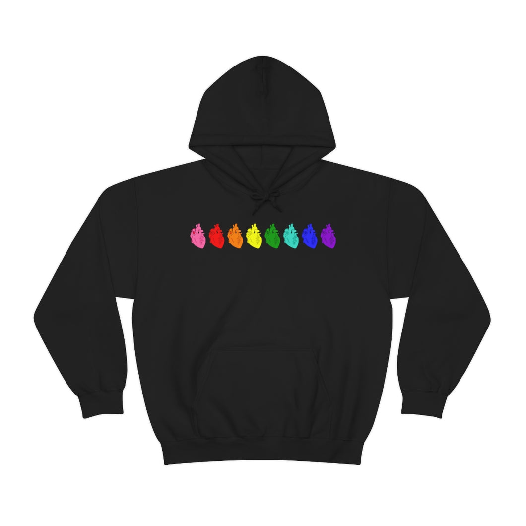 Retro Pride Hearts Hoodie