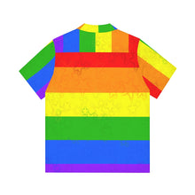 Load image into Gallery viewer, Rainbow Flag Button Up Shirt
