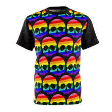 Load image into Gallery viewer, Rainbow Pride Skull Unisex AOP Tee

