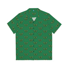 Load image into Gallery viewer, Aromantic Pride Butterfly Short Sleeve Button Up
