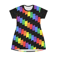 Load image into Gallery viewer, Rainbow Gummy Bears T-Shirt Dress
