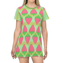 Load image into Gallery viewer, Strawberry Lineup T-Shirt Dress
