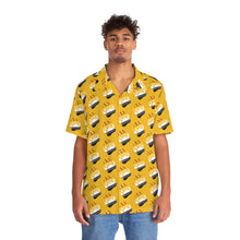 Load image into Gallery viewer, Bear Pride Paw Tile Shor Sleeve Button Up
