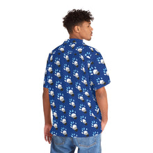 Load image into Gallery viewer, Otter Pride Paw Tile Short Sleeve Button Up
