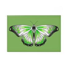 Load image into Gallery viewer, Agender Pride Butterfly 2 x 3&quot; magnet
