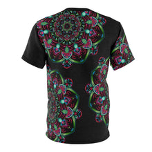 Load image into Gallery viewer, Fire and Earth Mandala Unisex AOP Tee
