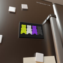 Load image into Gallery viewer, Nonbinary flag Gummy Bears 2 x 3&quot; magnet

