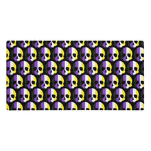 Load image into Gallery viewer, Nonbinary Pride Skull Gaming mouse pad
