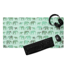 Load image into Gallery viewer, Elephants Jade Parade Gaming mouse pad
