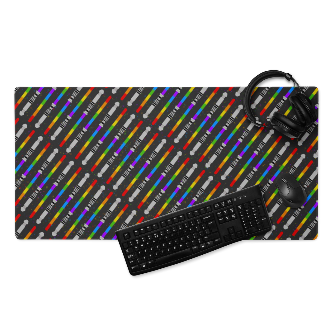Rainbow Star Sword Gaming mouse pad