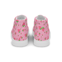 Load image into Gallery viewer, Strawberry high top canvas shoes (mask sizes)
