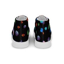 Load image into Gallery viewer, Galaxy Polyhedrons high top canvas shoes (masc sizes)
