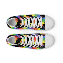 Load image into Gallery viewer, Rainbow Gummy Bears high top canvas shoes (Masc sizes)

