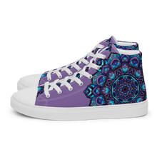 Load image into Gallery viewer, Cold Love Mandala high top canvas shoes (masc sizes)
