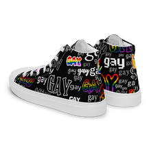 Load image into Gallery viewer, SAY IT! high top canvas shoes (Masc sizes)
