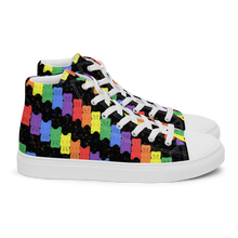 Load image into Gallery viewer, Rainbow Gummy Bears high top canvas shoes (Masc sizes)

