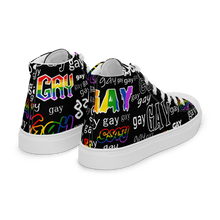 Load image into Gallery viewer, SAY IT! high top canvas shoes (Masc sizes)
