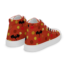 Load image into Gallery viewer, Dice And Dragons- Ember high top canvas shoes (Masc sizes)
