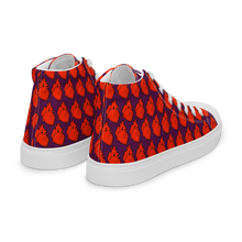 Load image into Gallery viewer, Anatomical Hearts  high top canvas shoes (Masc sizes)
