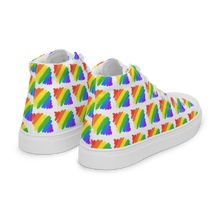 Load image into Gallery viewer, Rainbow Tile high top canvas shoes (Masc sizes)
