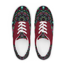 Load image into Gallery viewer, Fire And Earth Mandala lace-up canvas shoes (Masc sizes)
