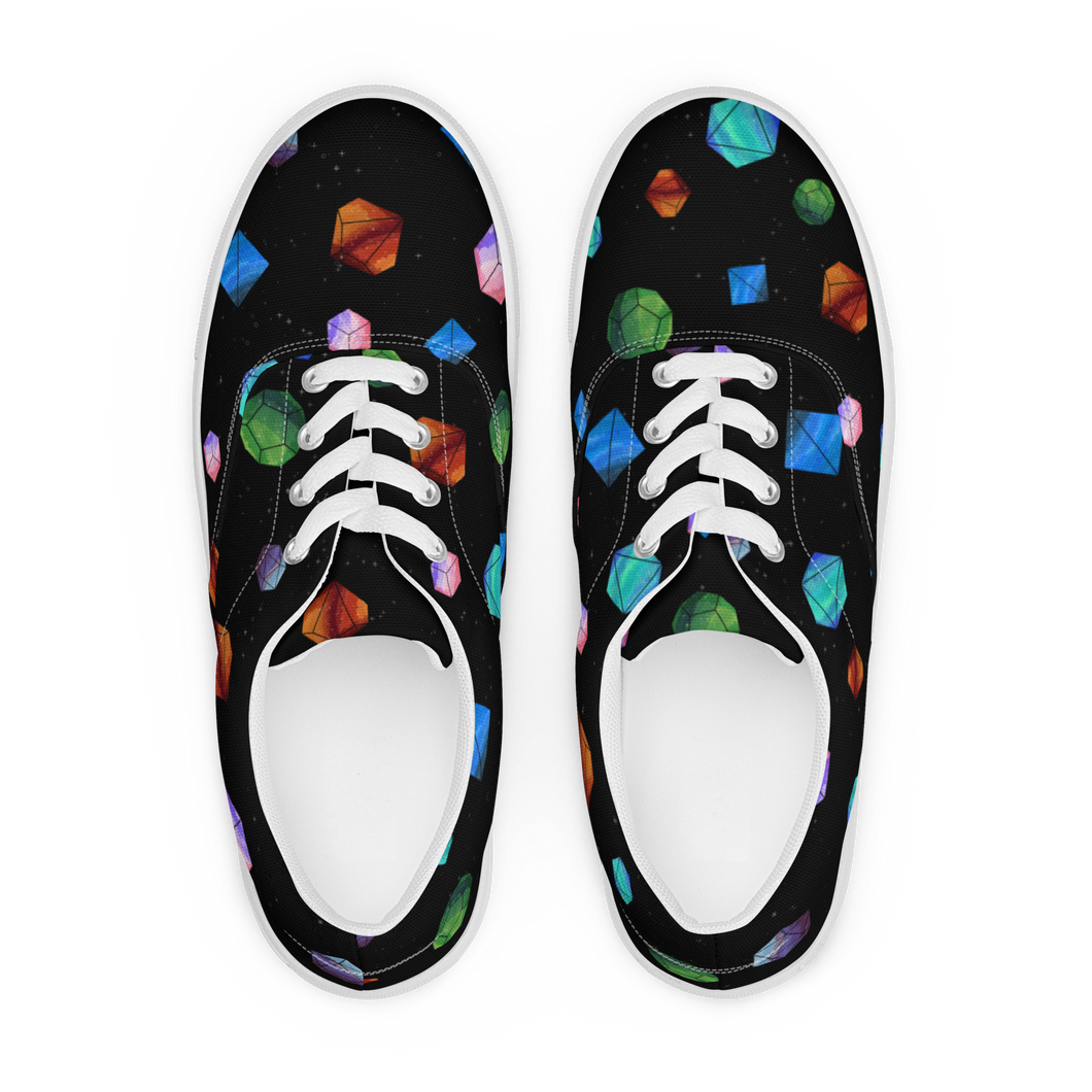 Galaxy Polyhedron canvas shoes (Masc Sizes)
