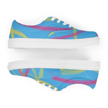 Load image into Gallery viewer, Abstract Pansexual Pride canvas shoes (Masc Sizes)
