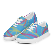 Load image into Gallery viewer, Abstract Pansexual Pride canvas shoes (Masc Sizes)
