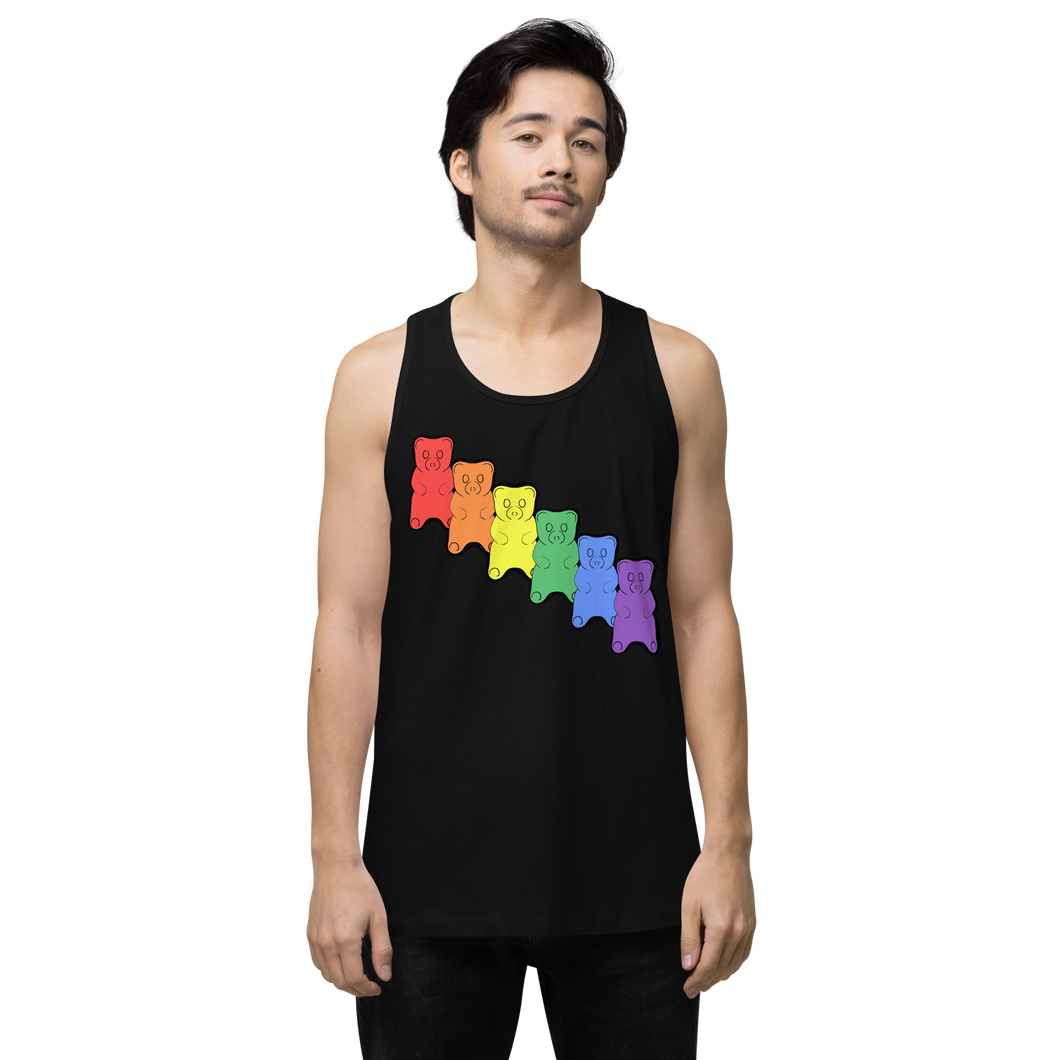 Gummy Bear Rainbow premium tank top