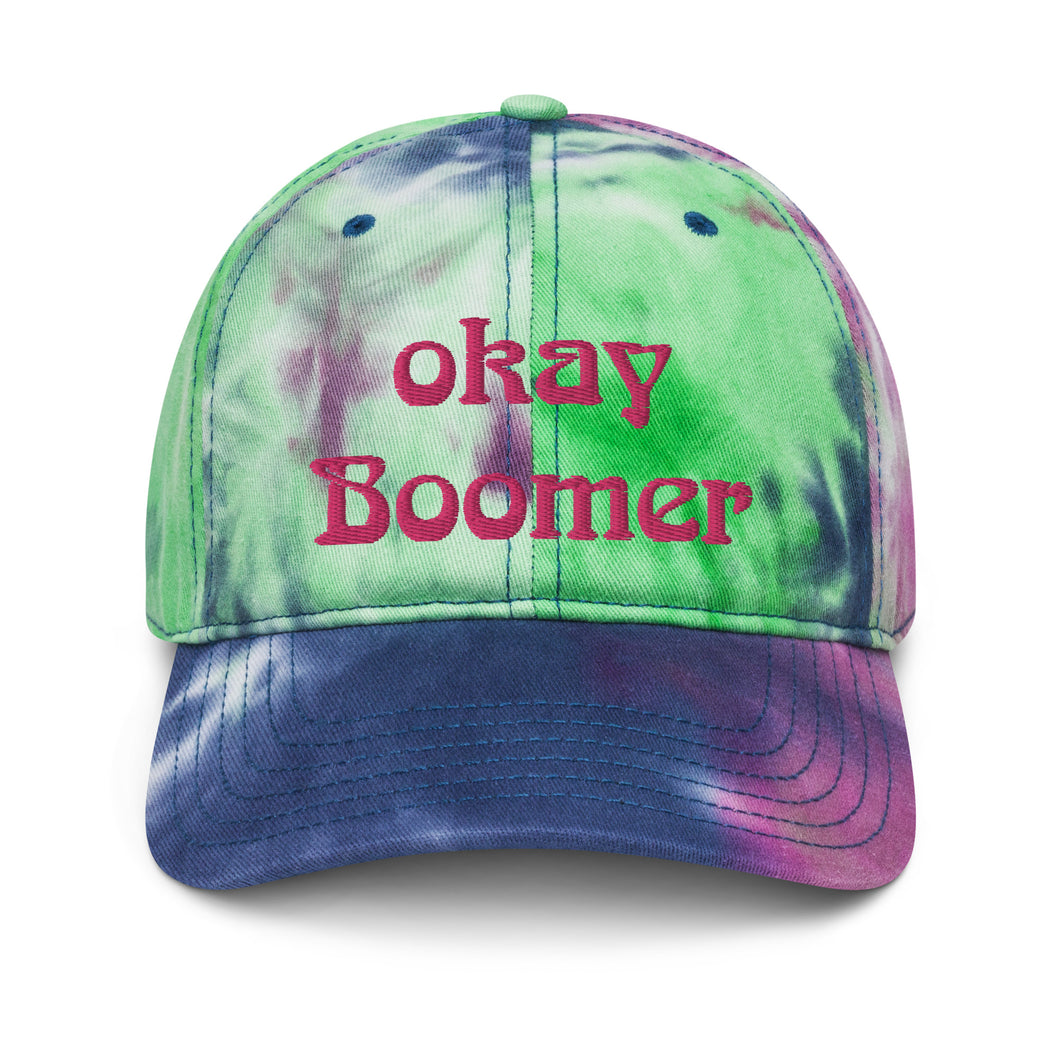 Okay Boomer Tie dye hat