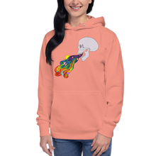 Load image into Gallery viewer, Rainbow Smoke Skull Unisex Hoodie 100 % cotton
