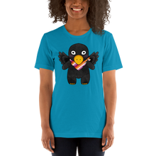 Load image into Gallery viewer, Shii The Crow- Bandana Buddy, lesbian pride shirt
