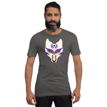 Load image into Gallery viewer, Enby Wolf Mask Short-sleeve unisex t-shirt
